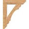 Ekena Millwork Olympic Slat Smooth Bracket w/ Offset Brace, Western Red Cedar, 7 1/2"W x 32"D x 40"H BKT0806X32X40OLY06SWR - alternate 3